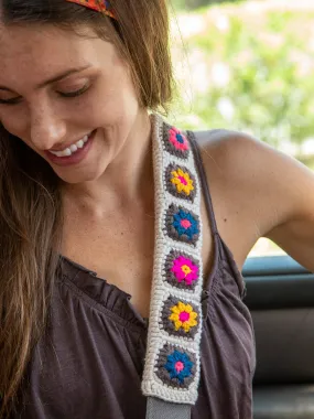 Crochet Seatbelt Cover - Cream