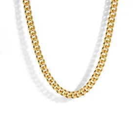 CURB GOLDEN LONG NECKLACE