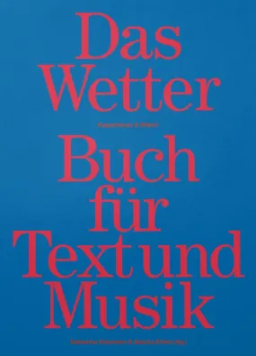 Das Wetter - Buch für Text und Musik