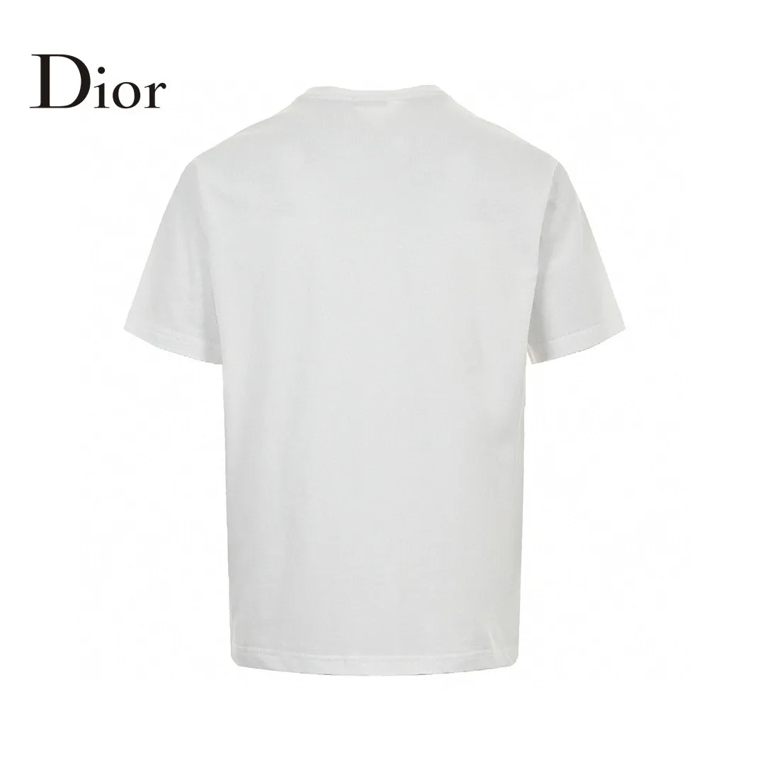 Dior Embroidered CD Logo T-Shirt (White)