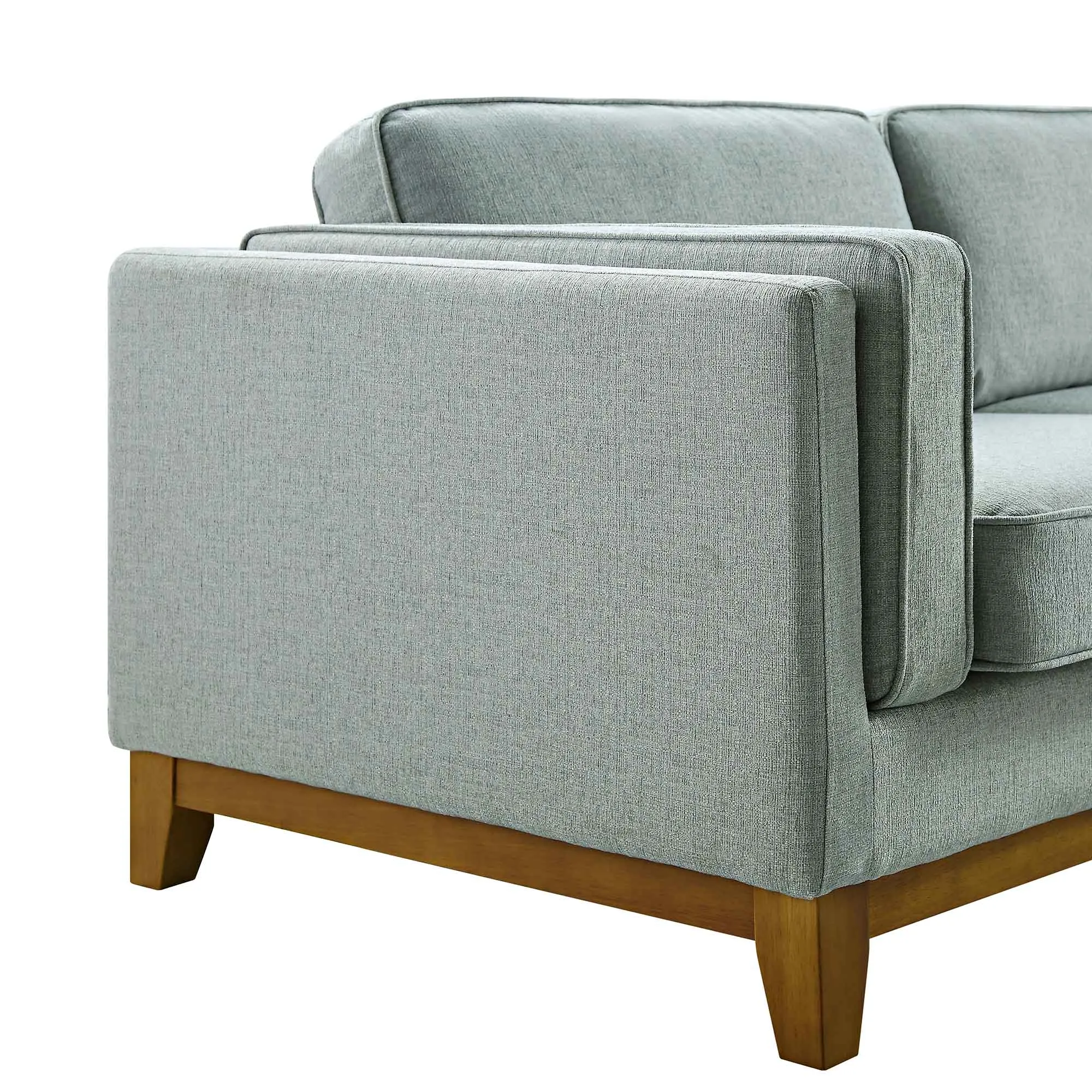 Dipley Sage Woven Fabric Grande Corner Sofa