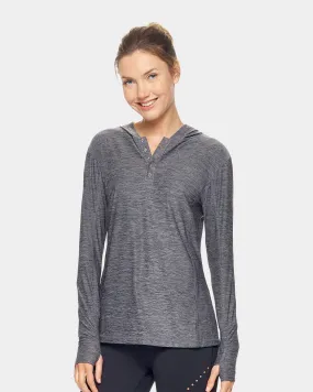 Expert Brand Women's Active Henley Hoodie