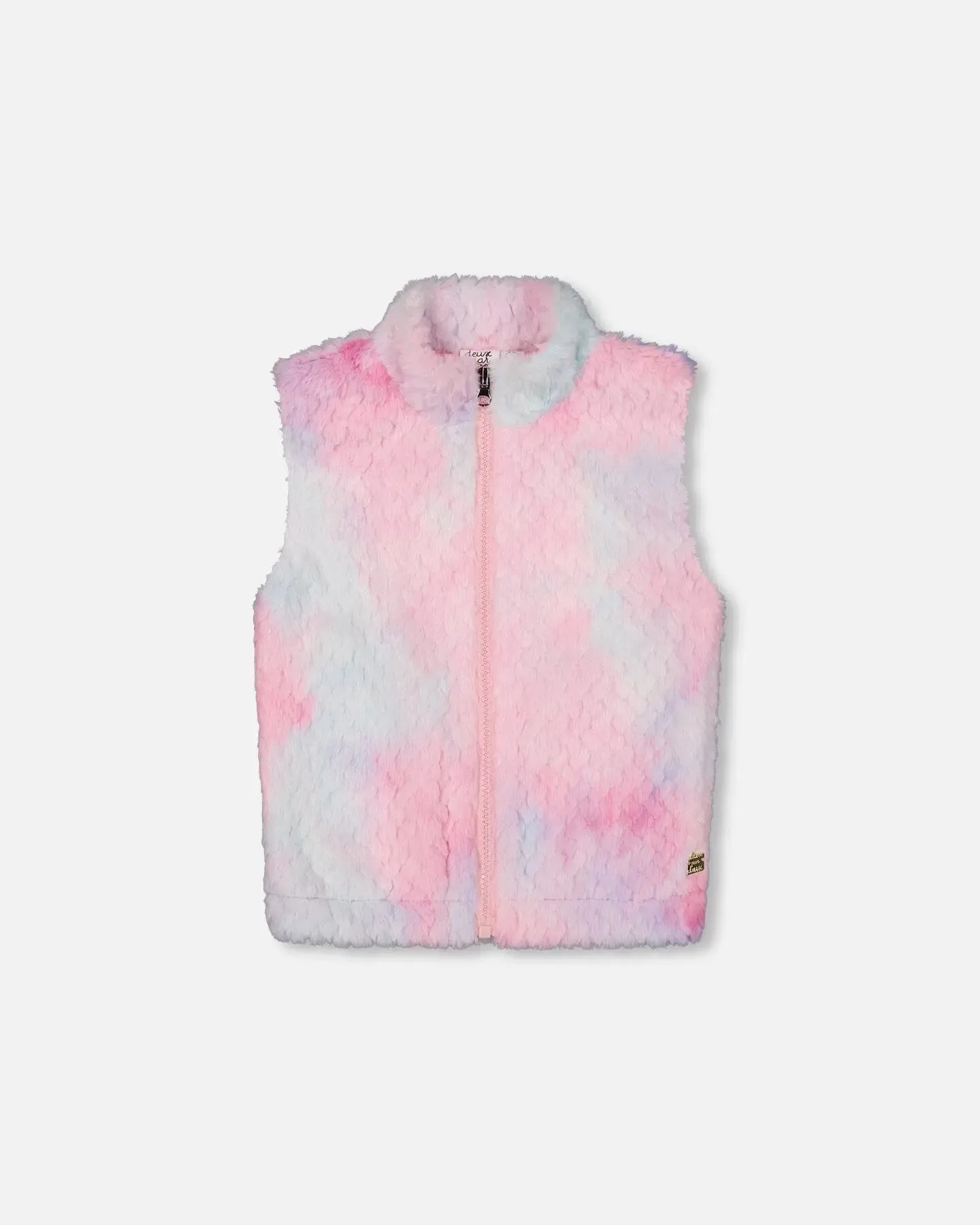 Faux Fur Vest Multicolor