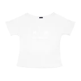 Female Dancer's Warm Up T-Shirt - White Logo