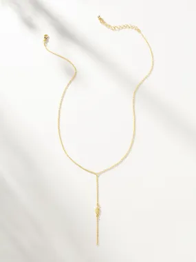 Fish Bone Lariat Necklace