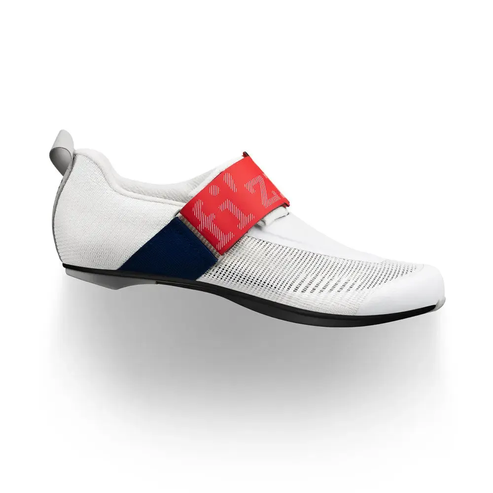 Fizik | Transiro Hydra Aeroweave | Carbon | Triathlonschoen | White / Red-Blue