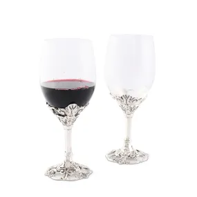 Fleur-De-Lis Wine Glasses