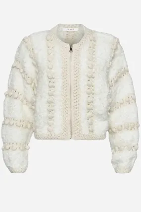 Frame Denim Pom Pom Cardigan - Cream