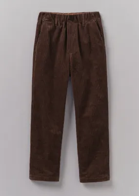 Gabi Organic Cord Pull On Trousers | Chestnut