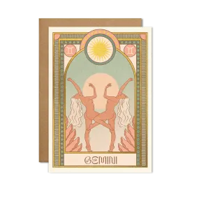 Gemini Zodiac Card