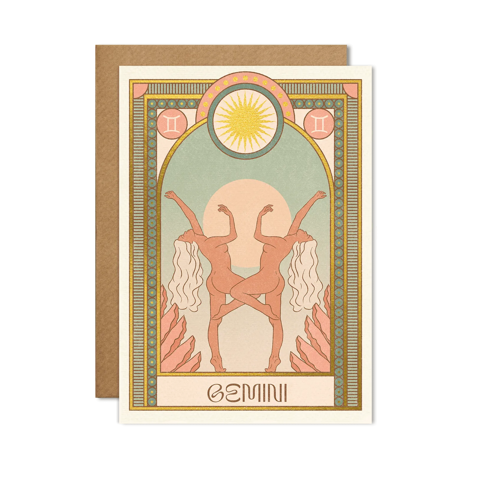 Gemini Zodiac Card