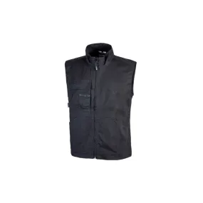 Gilet estivo da lavoro multitasca in cotone t. L-3XL colore nero UPOWER WAVE