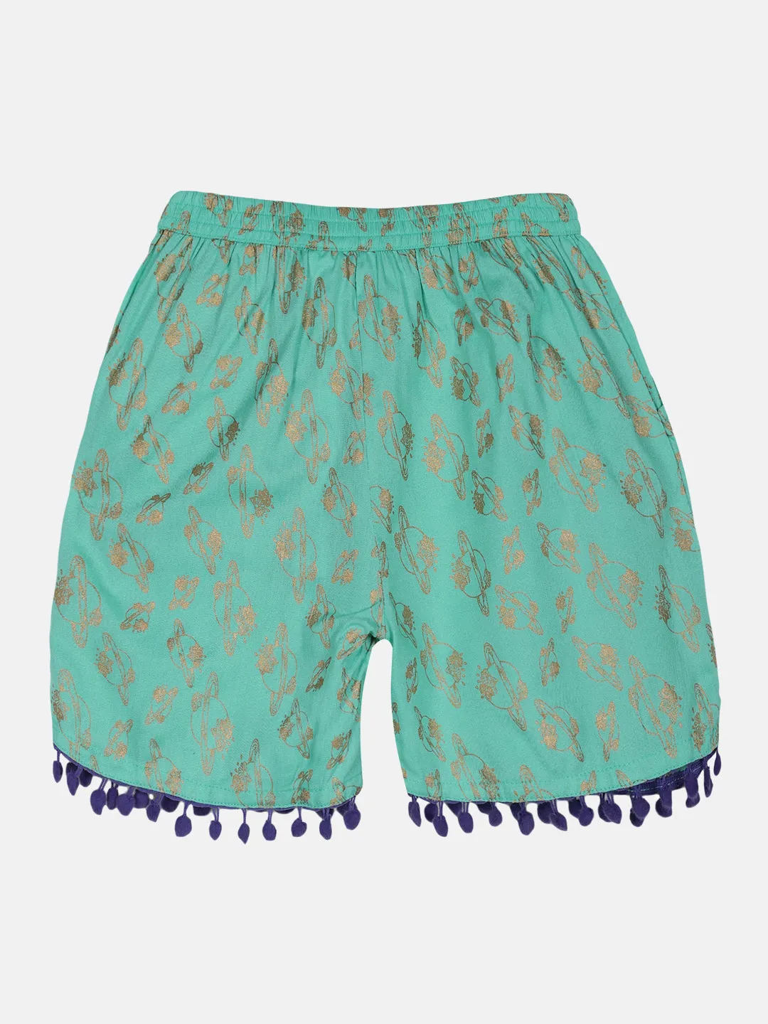 Girls AOP Print Shorts