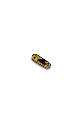 Gold Safety Pin Brooch