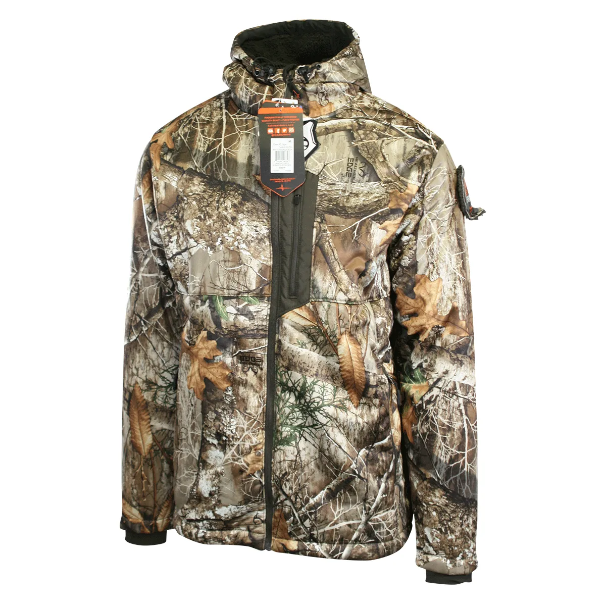 Habit Men's Jacket Realtree Edge Rain-Factor Sherpa Shell (S02)