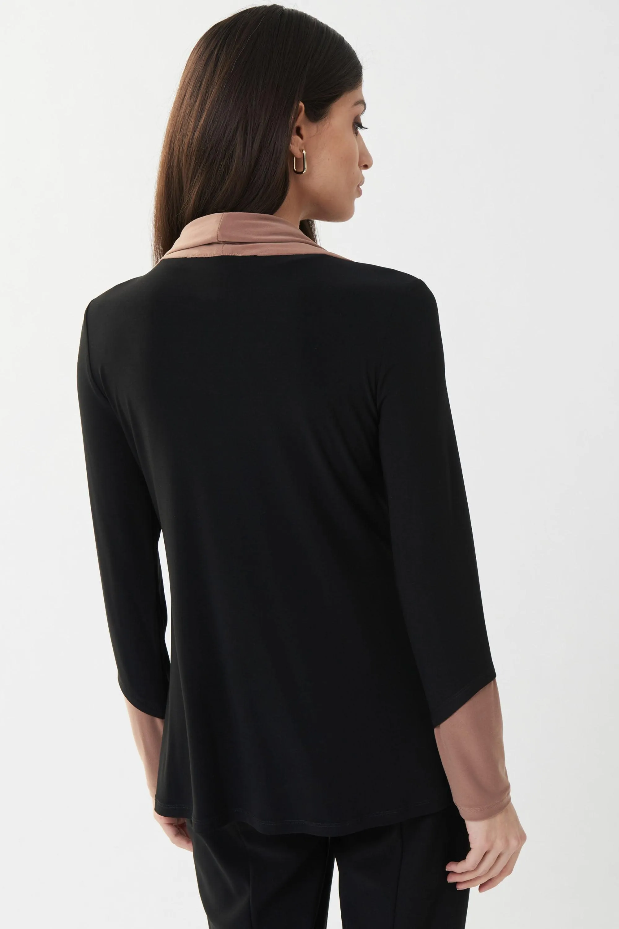 Joseph Ribkoff Black/Nutmeg Tunic Style 223302