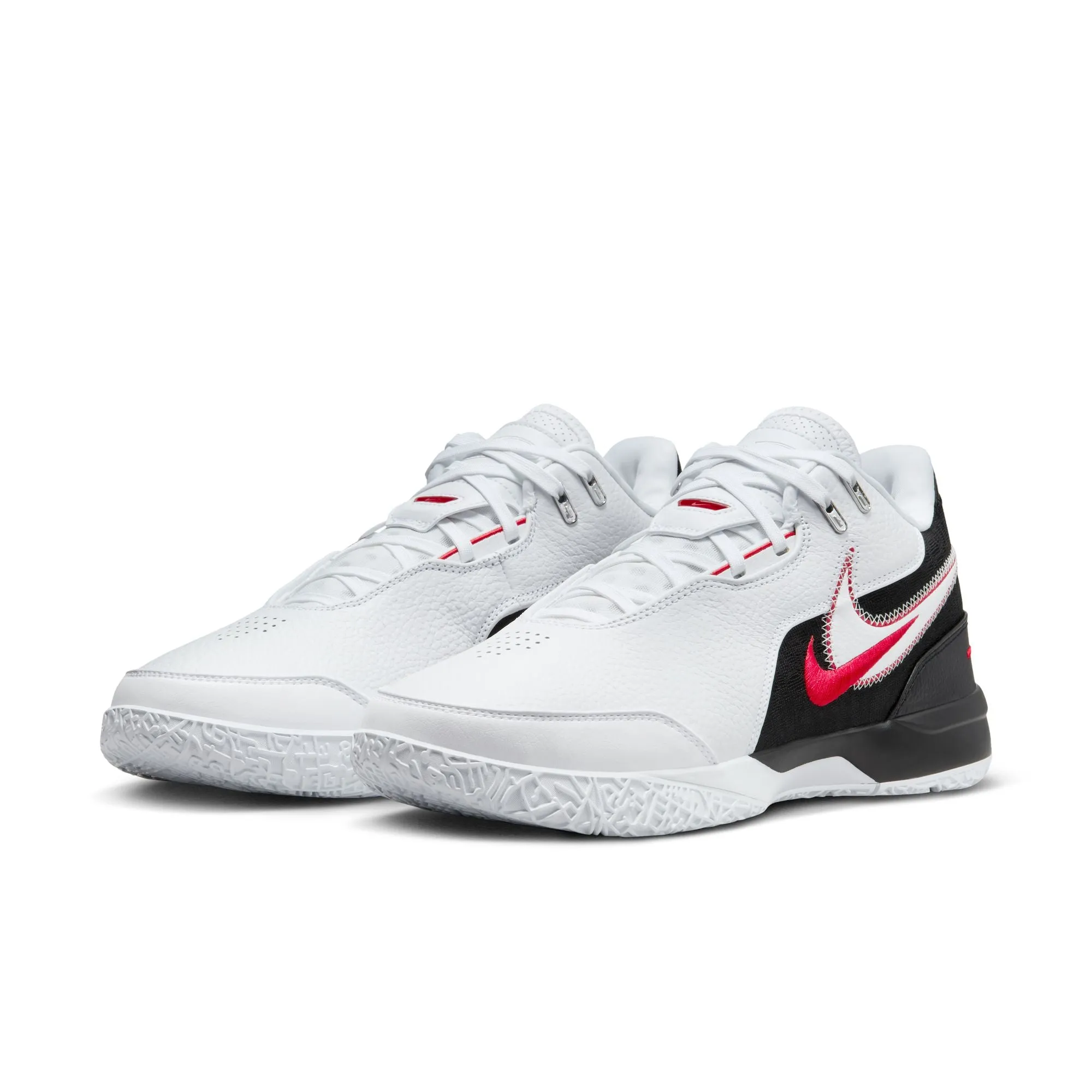 LEBRON NXXT GEN AMPD EP WHITE/BLACK-UNIVERSITY RED