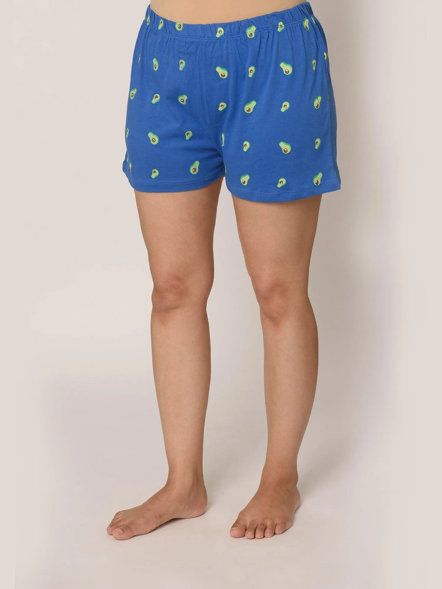 Let's Avocuddle Cotton Shorts