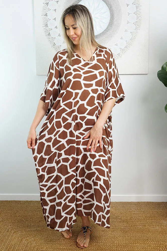 Long Kaftan "Giraffe