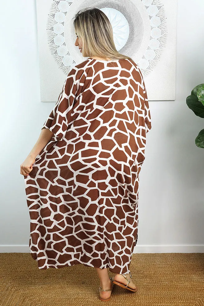 Long Kaftan "Giraffe