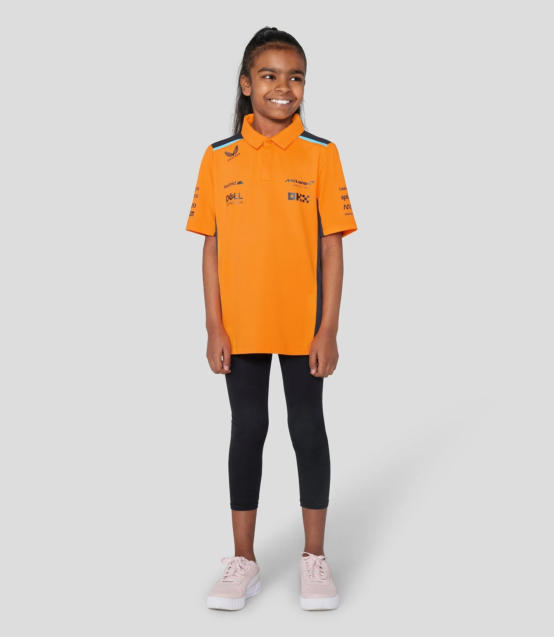 MCLAREN JUNIOR  POLO SHIRT - PAPAYA ORANJE