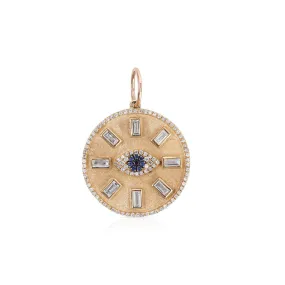 MEDIUM PEACE & PROTECTION BAGUETTE DIAMOND TALISMAN