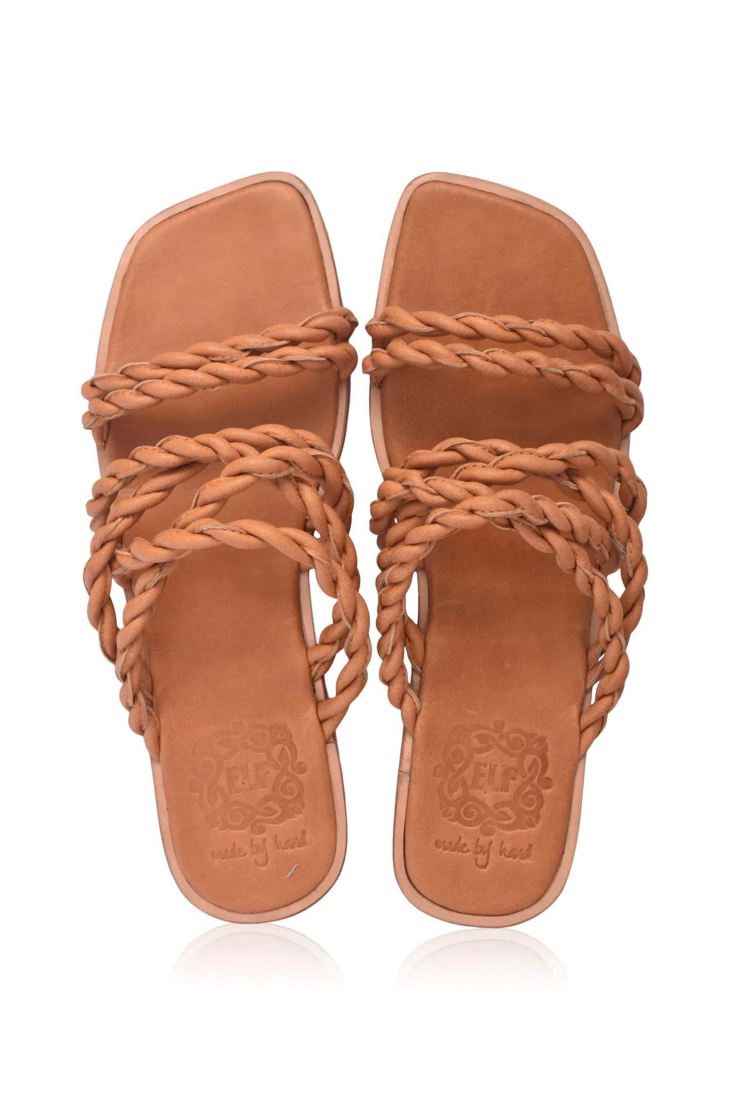 Melasti Woven Leather Slides