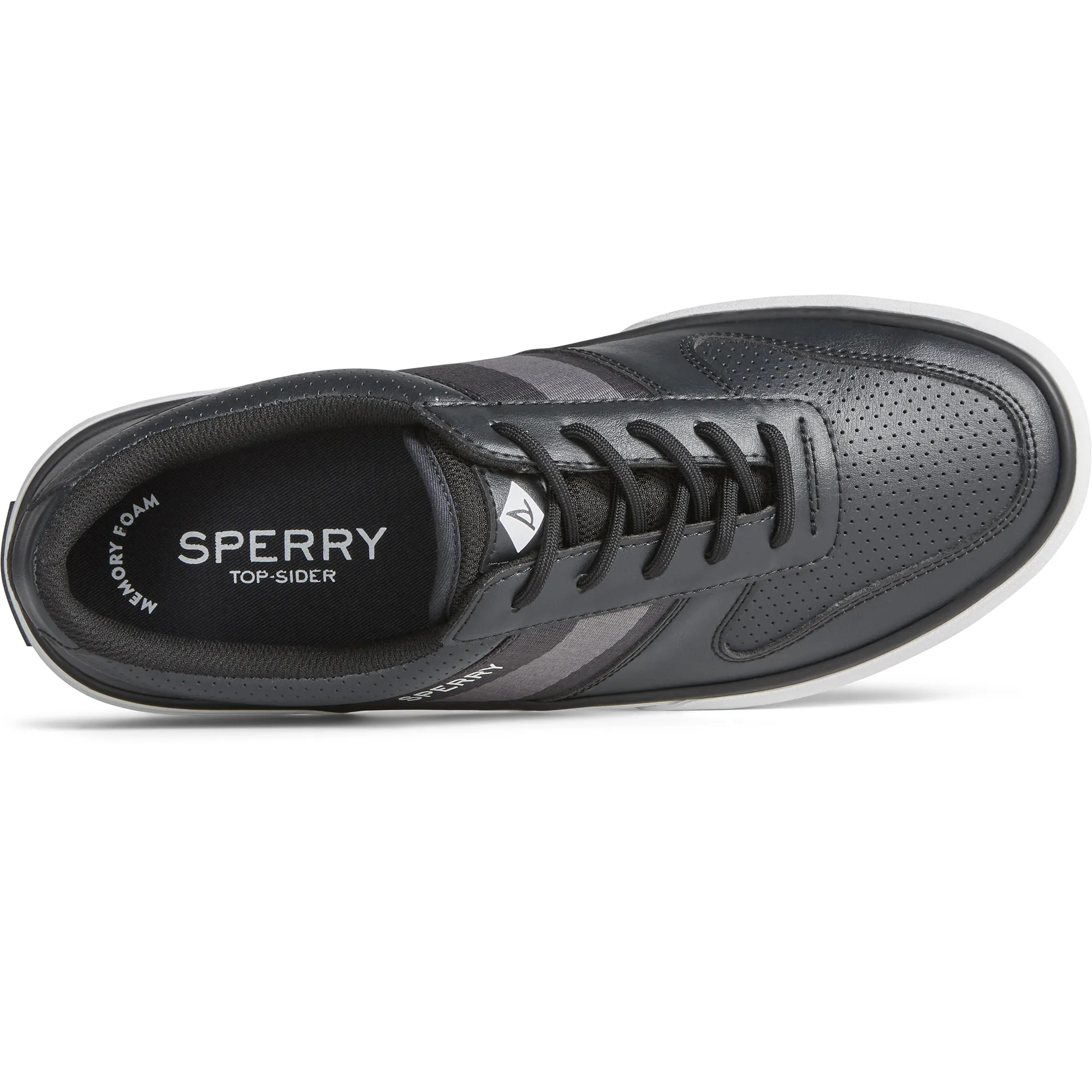 Men's Halyard Retro Sneakers - Black (STS24064)