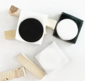 Natural Blanc and Noir Dot Soap