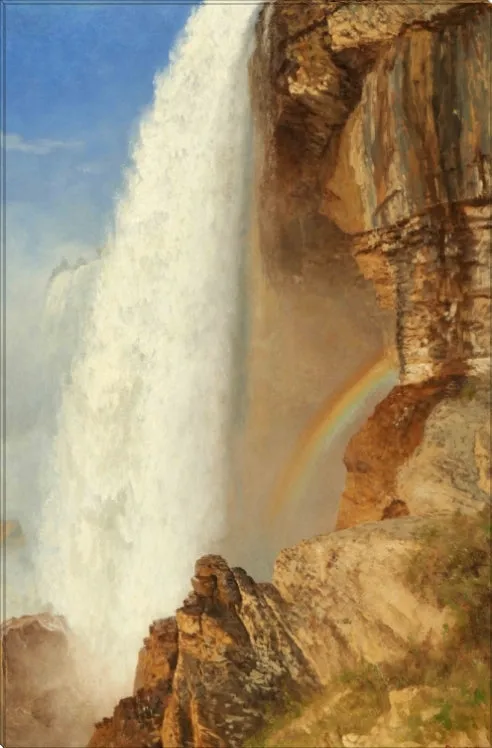 Niagara Falls | Albert Bierstadt Masters Classic Art in Gallery Wrapped Canvas | Various Sizes