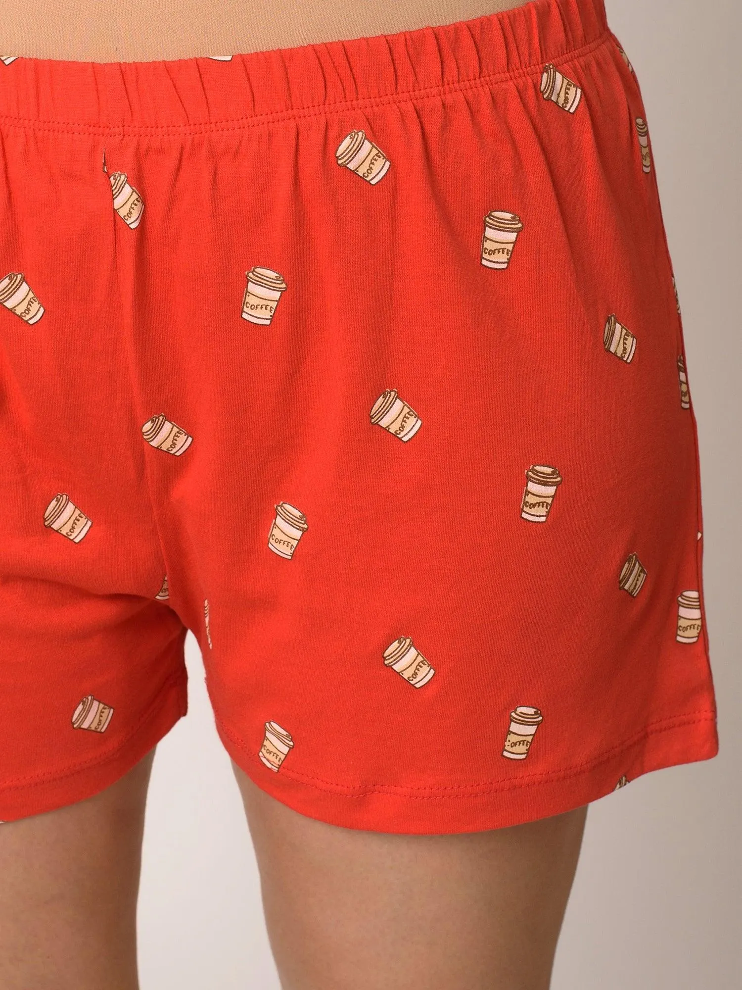 OK, But First Coffee Cotton Shorts