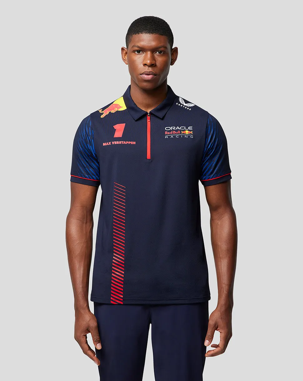 ORACLE RED BULL RACING HEREN SS POLO SHIRT BESTUURDER MAX VERSTAPPEN - DONKERBLAUW