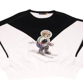 RALPH LAUREN SKIING BEAR CROPPED SWEATSHIRT SIZE XL