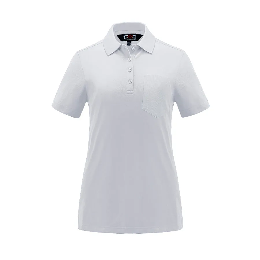 S05746 - Caddy - Ladies Pique Mesh Polo w/ Pocket