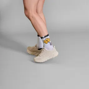 Saysky | Flower High Combat Socks | White