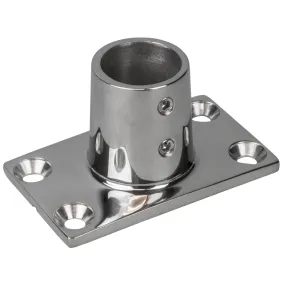 Sea-Dog Rail Base Fitting Rectangular Base 90 316 Stainless Steel - 1-7/8 x 3-3/16 - 1 OD [281901-1]