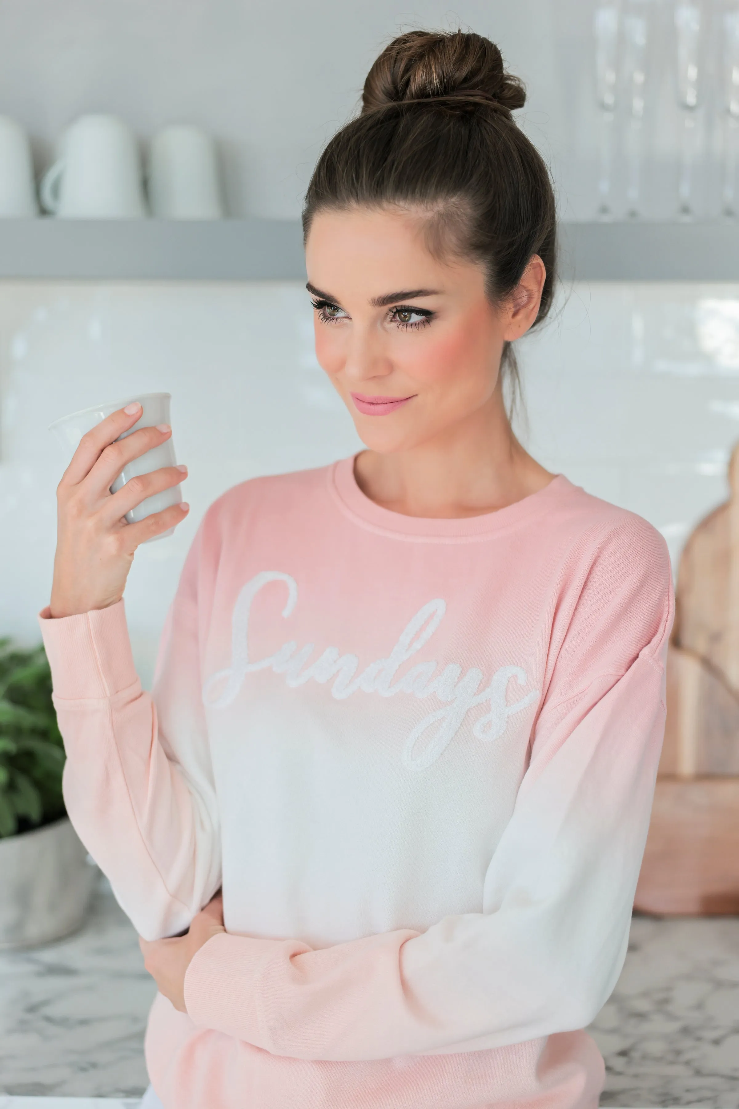 Shiraleah "Sundays" Sweatshirt, Pink - FINAL SALE ONLY