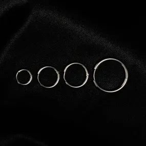 Silver Hoop Earrings