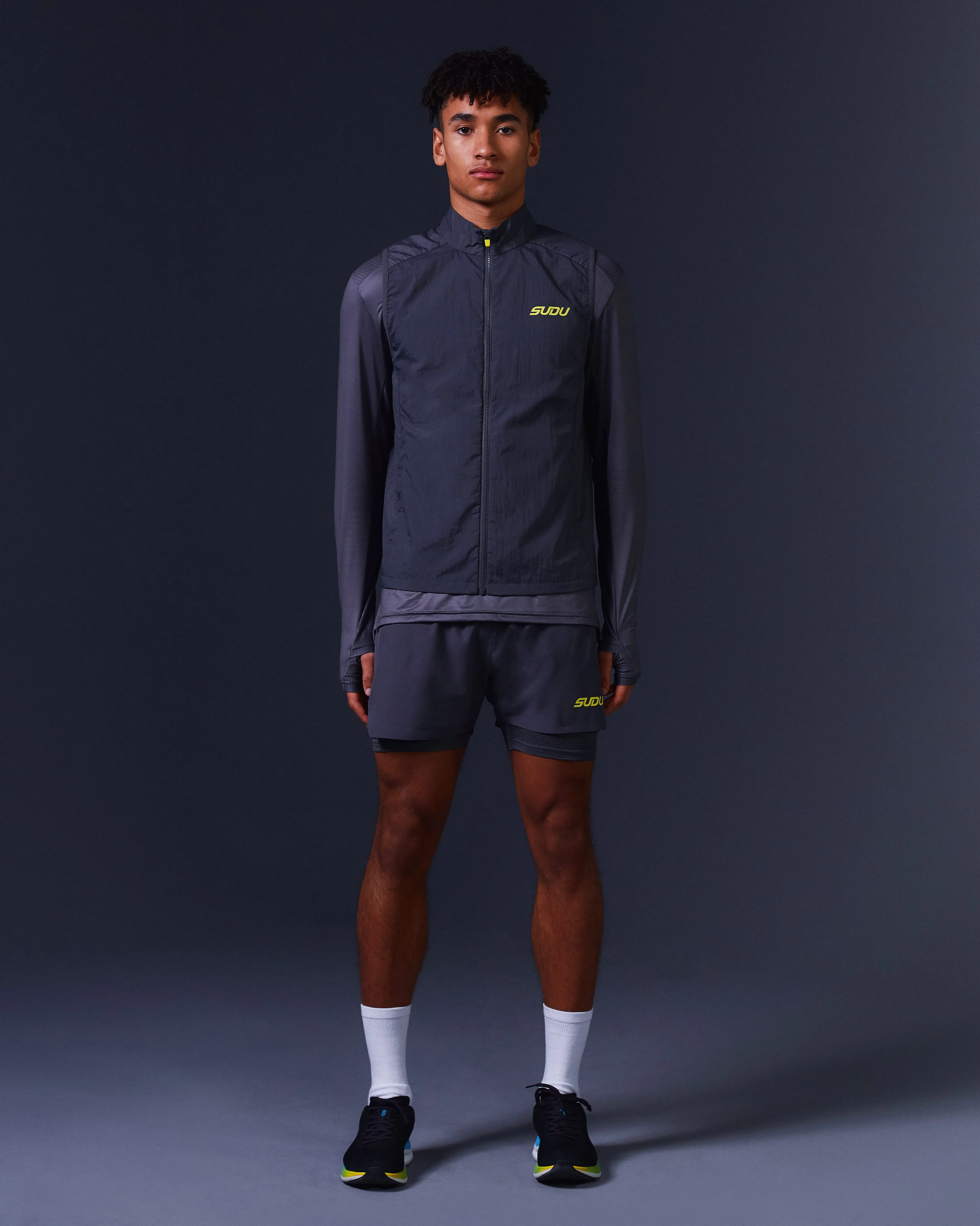 SRG 01 Run Gilet - Grey/Yellow