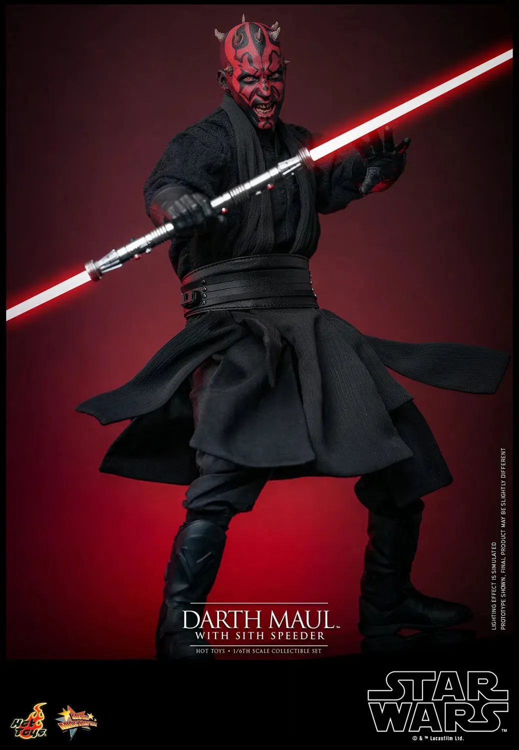 Star Wars: The Phantom Menace: Darth Maul With Sith Speeder: Sixth Scale Figure