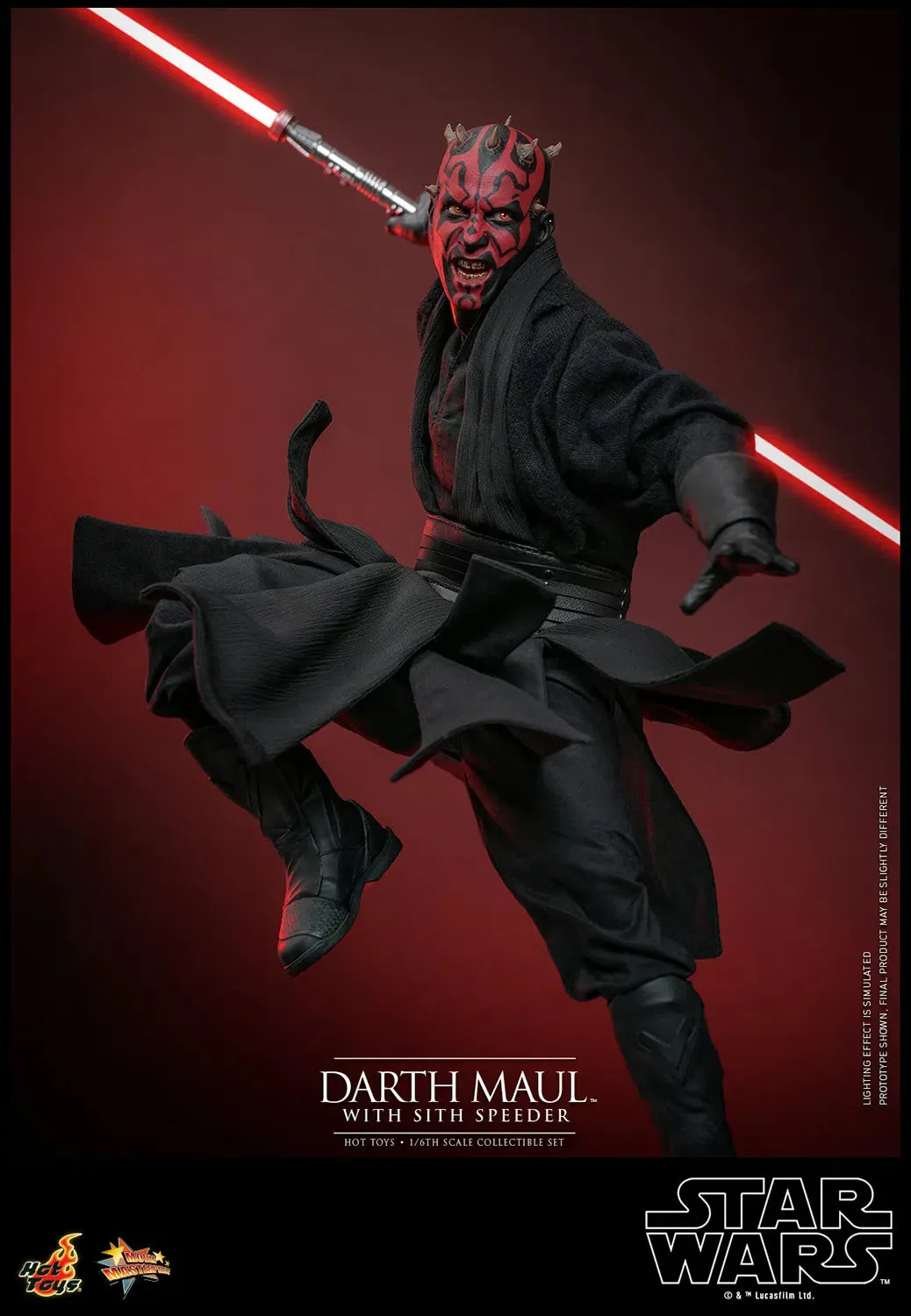 Star Wars: The Phantom Menace: Darth Maul With Sith Speeder: Sixth Scale Figure