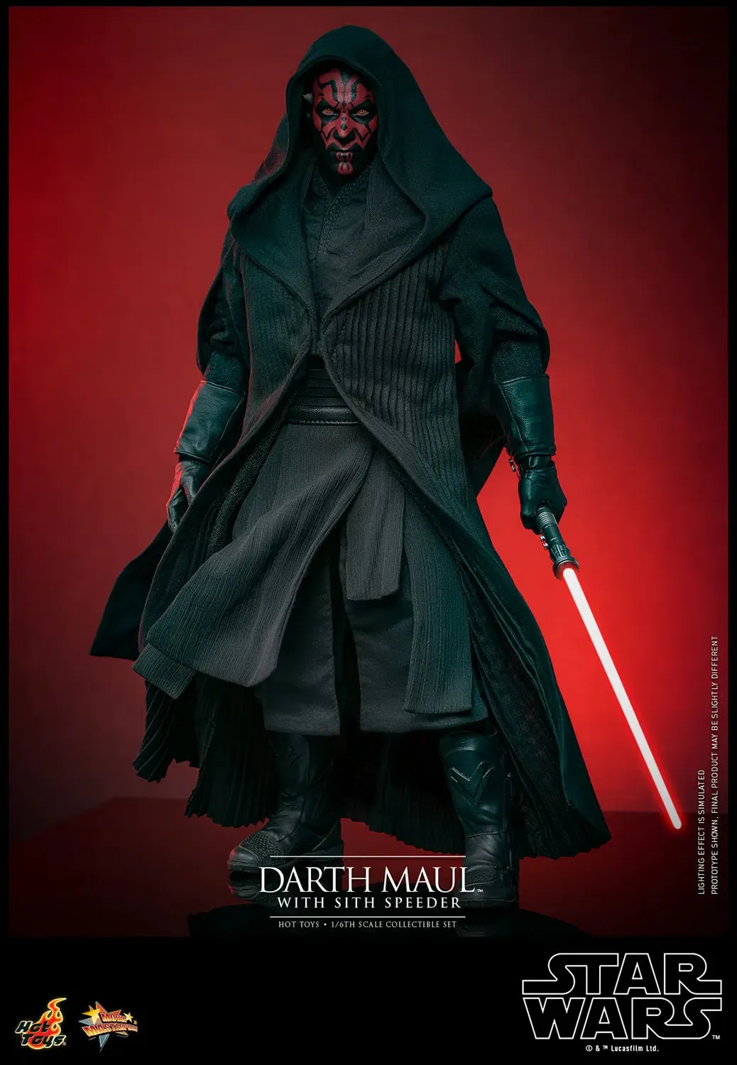 Star Wars: The Phantom Menace: Darth Maul With Sith Speeder: Sixth Scale Figure