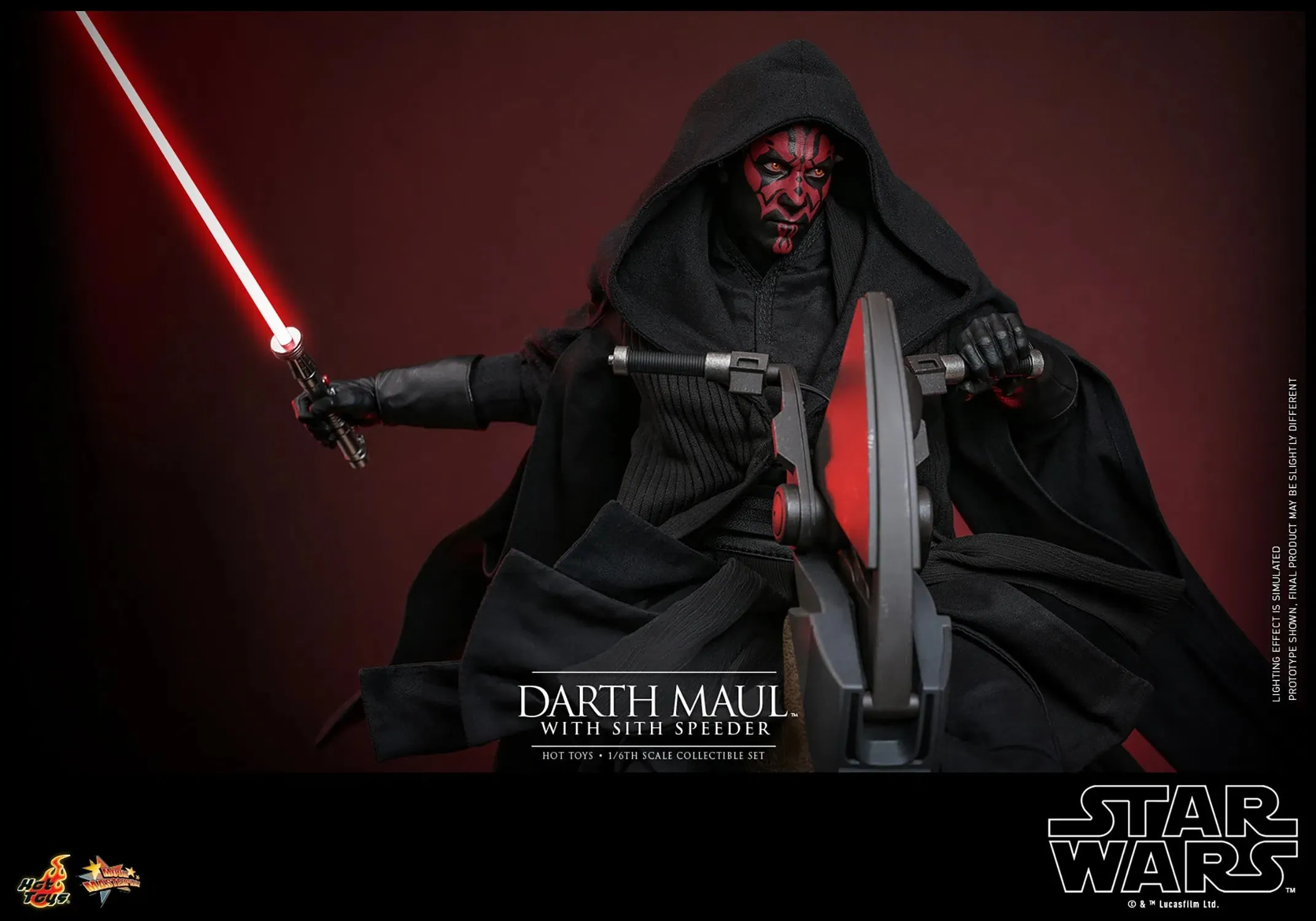 Star Wars: The Phantom Menace: Darth Maul With Sith Speeder: Sixth Scale Figure