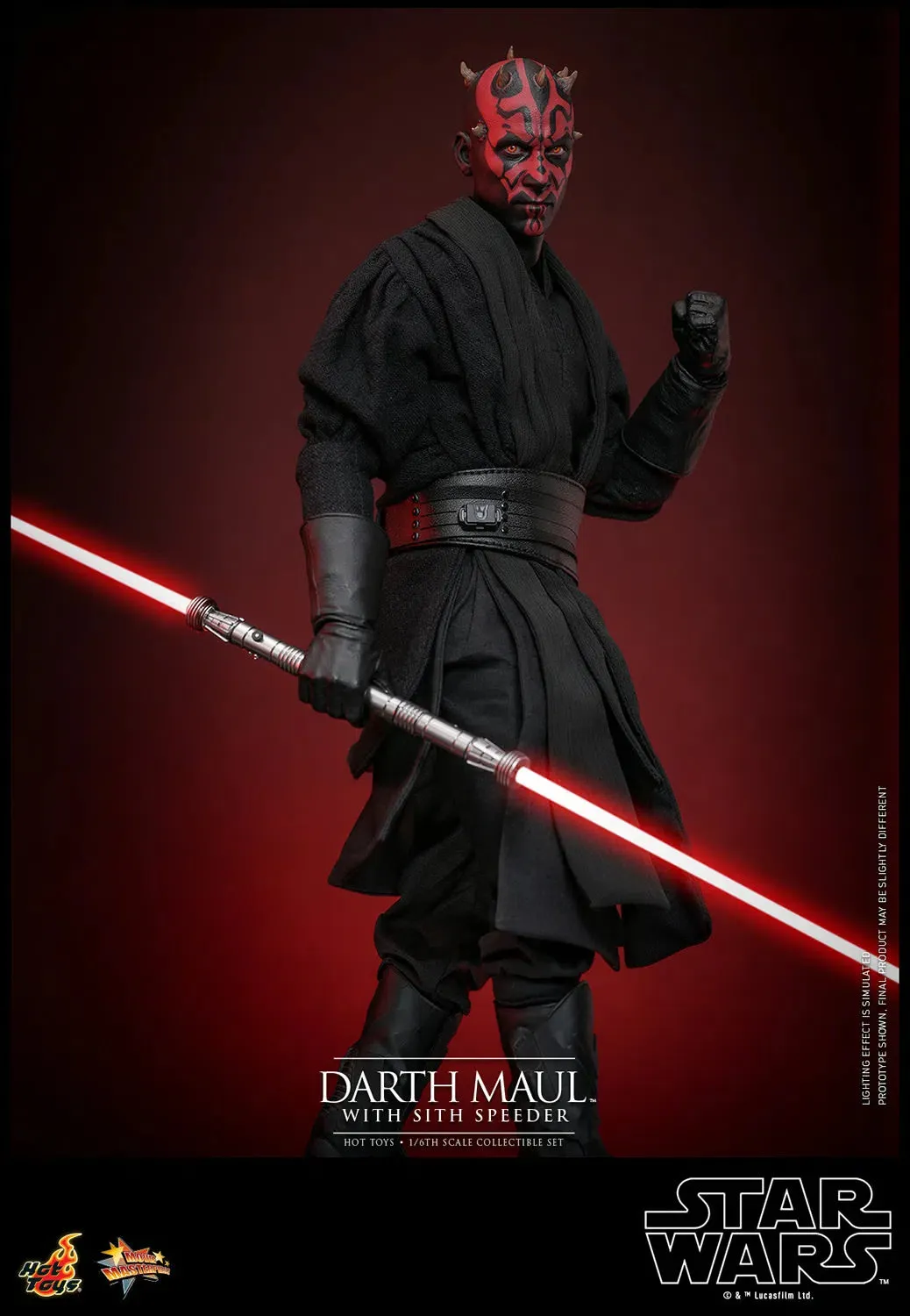 Star Wars: The Phantom Menace: Darth Maul With Sith Speeder: Sixth Scale Figure