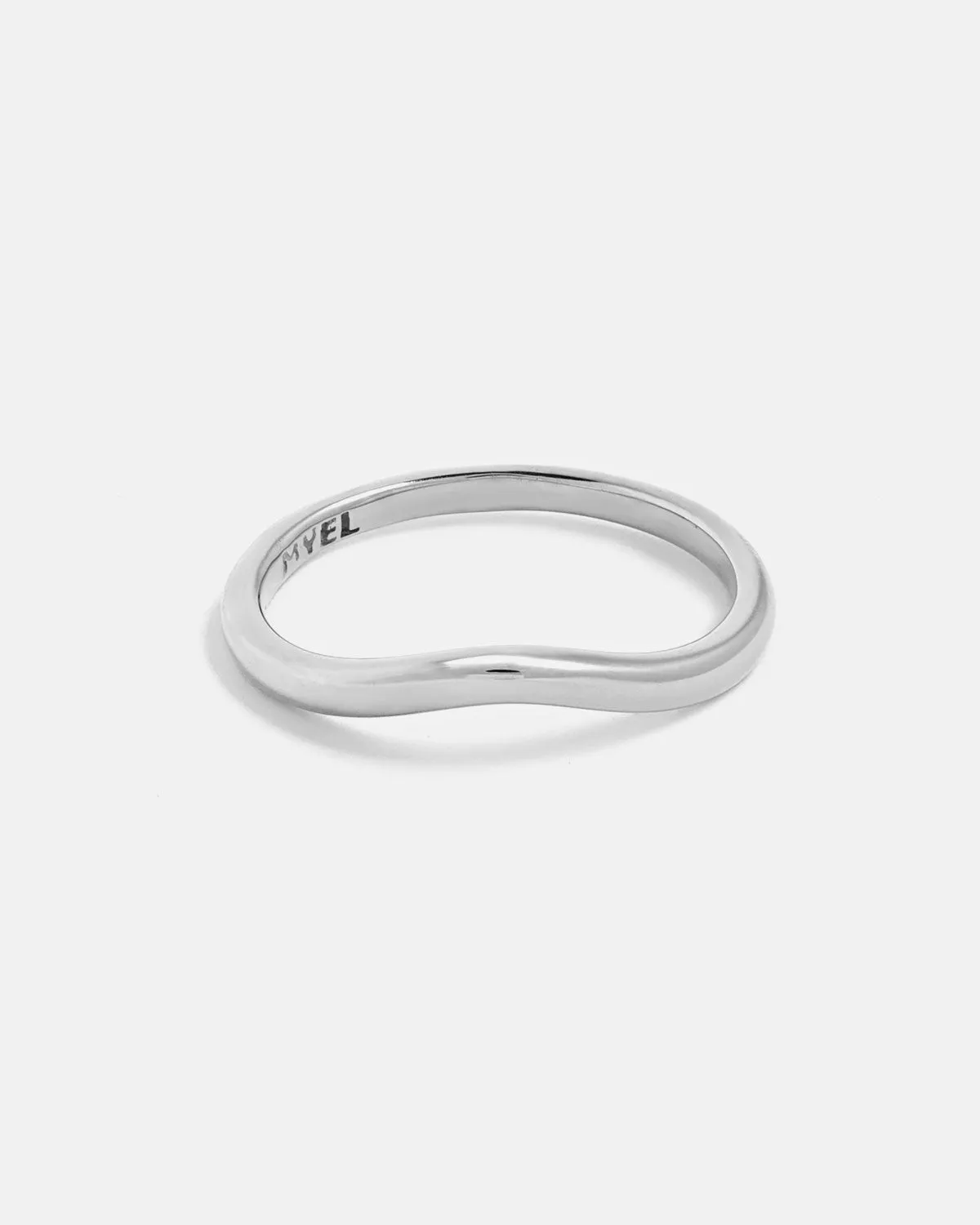 Stratura Wave Wedding Ring in 14k Gold without stone