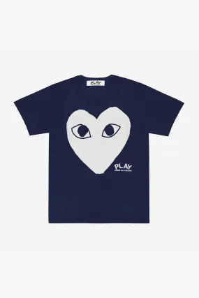 T180 White Big Heart Tee