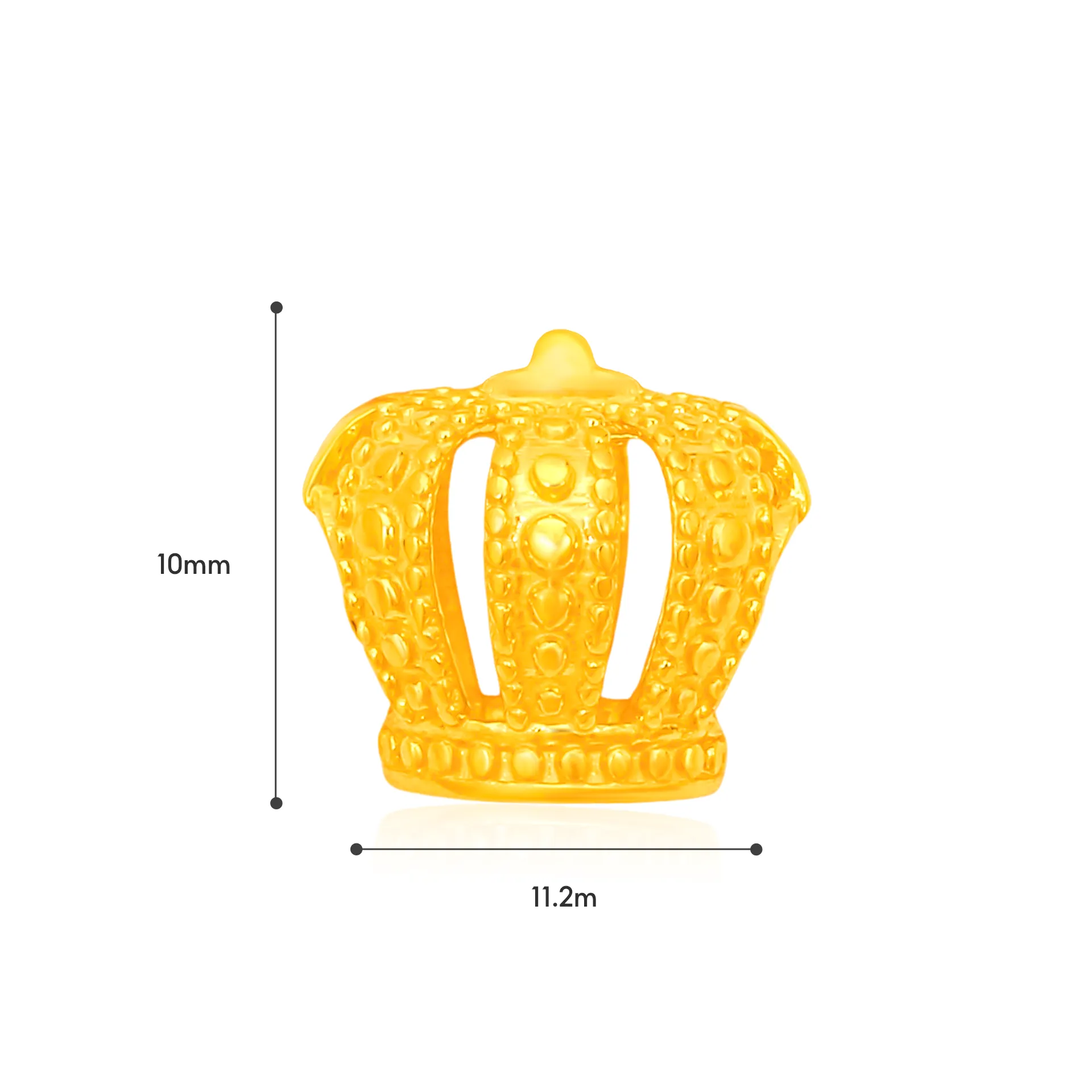 TAKA Jewellery 916 Gold Crown Charm