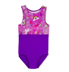 Unicorn Violet Racer Back Leotard