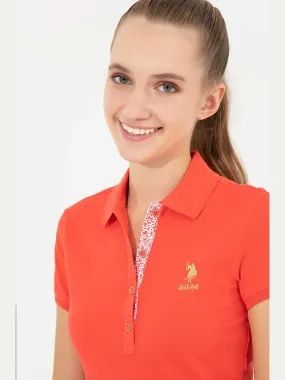 USPA Polo Shirt Women Risk Red VR213 USPOW043 SCH US Polo Assn.