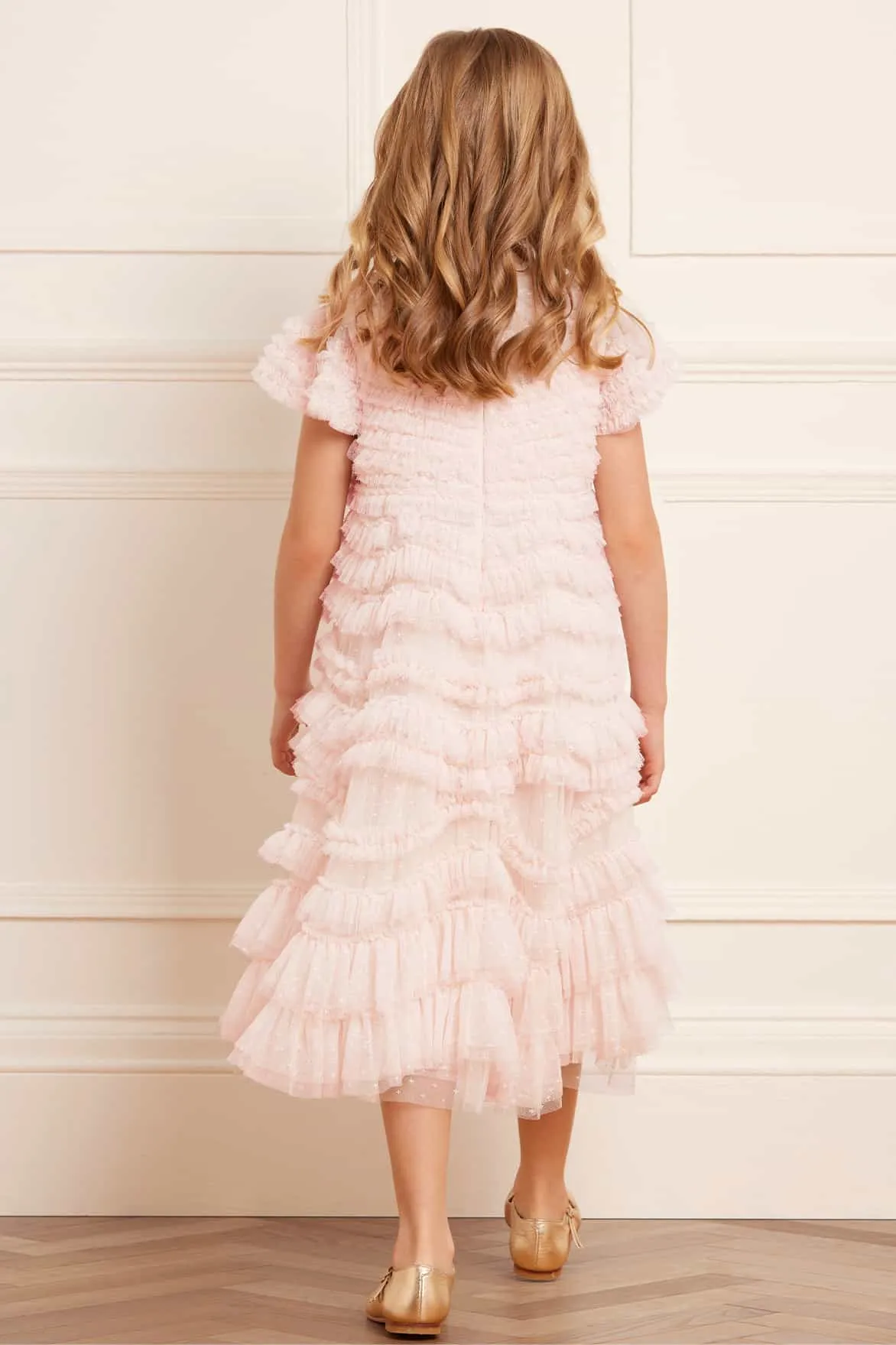 Wild Rose Ruffle Kids Dress